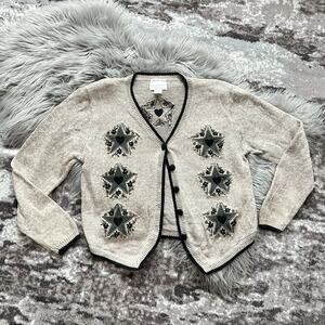 Vintage Women’s Christopher And Banks Hand‎ Embroidered Sweater Size Medium